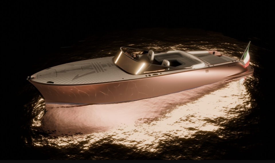 Maserati推出TRIDENTE純電動豪華快艇